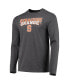 Men's Orange, Heathered Charcoal Distressed Syracuse Orange Meter Long Sleeve T-shirt and Pants Sleep Set