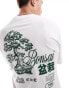 Фото #4 товара Jack & Jones oversized t-shirt with bonsai backprint in white