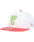 ფოტო #3 პროდუქტის Men's White, Coral Chicago White Sox Cooperstown Collection Comiskey Park 75th Anniversary Strawberry Lolli 59FIFTY Fitted Hat