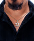 ფოტო #2 პროდუქტის Men's Diamond Star of David 22" Pendant Necklace (1/2 ct. t.w.)