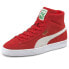 Фото #2 товара Puma Suede Mid Xxi Lace Up Mens Red Sneakers Casual Shoes 38020503