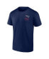 Men's Navy New England Patriots Repeat Stats T-Shirt Синий, 2XL - фото #3