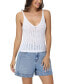 ფოტო #3 პროდუქტის Women's V-Neck Crochet Tank