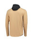 ფოტო #2 პროდუქტის Men's Gold, Black New Orleans Saints Active Block Hoodie Long Sleeve T-shirt