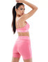 Adidas Performance hyper glam shorts in pink Pink Fusion / Bliss Pink, S - фото #3