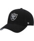 Фото #1 товара Preschool Boys Black Las Vegas Raiders Logo MVP Adjustable Hat