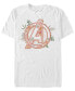 Фото #1 товара Men's Avenger Floral Short Sleeve Crew T-shirt