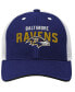ფოტო #3 პროდუქტის Big Boys Purple Baltimore Ravens Core Lockup Snapback Hat