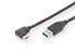 Фото #1 товара DIGITUS USB Type-C™ connection cable - Gen2 - Type-C™ 90° to A - 1 m - USB C - USB A - USB 3.2 Gen 1 (3.1 Gen 1) - 10000 Mbit/s - Black