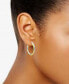 Small Two-Tone Twist Hoop Earrings in Sterling Silver & 18K Gold-Plated Sterling Silver, 3/4", Created for Macy's