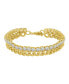 ფოტო #2 პროდუქტის Cubic Zirconia Double Row Tennis Bracelet