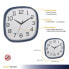 Фото #3 товара TFA Dostmann Analogue wall clock, Wall, Quartz clock, Square, Blue, White, Plastic, Glass