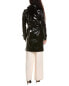 Michael Kors Collection Leather Trench Coat Women's