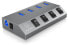 Фото #3 товара ICY BOX IB-HUB1405 - USB 3.2 Gen 1 (3.1 Gen 1) Type-B - USB 3.2 Gen 1 (3.1 Gen 1) Type-A - 5000 Mbit/s - Anthracite - Aluminium - Activity - Power