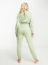 ASOS DESIGN Maternity lounge super soft jumpsuit in sage