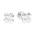 Фото #1 товара White gold earrings Shamrocks 231 001 00670 07