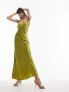 Фото #1 товара Topshop cami maxi dress in chartreuse