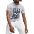 Фото #1 товара Puma Graphic Emblem Training Crew Neck Short Sleeve Athletic T-Shirt Mens Grey C
