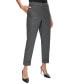 ფოტო #3 პროდუქტის Women's Herringbone Cuffed Ankle Pants