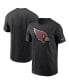 Фото #1 товара Men's Black Arizona Cardinals Primary Logo T-shirt