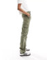 ASOS DESIGN Tall slim cargo with pockets in khaki 48 - фото #4