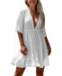 Women's Pom-Pom Tassel Tie Cover-Up Beach Dress