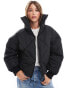 Фото #1 товара Brave Soul quilted puffer jacket in black