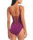 Фото #2 товара Women's Lets Get Knotty Draped One-Piece Swimsuit