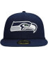 Фото #2 товара Men's College Navy Seattle Seahawks Super Bowl XLVIII Citrus Pop 59FIFTY Fitted Hat