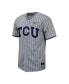 ფოტო #3 პროდუქტის Men's Gray TCU Horned Frogs Pinstripe Replica Baseball Jersey