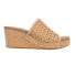 Фото #1 товара Corkys Vacation Studded Wedge Womens Size 10 M Casual Sandals 41-0205-TAN