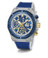 Guess Herren Armbanduhr MASTERPIECE Multifunktion blau, silber 47 mm GW0713G1