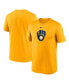 Men's Gold Milwaukee Brewers Legend Fuse Large Logo Performance T-Shirt