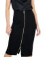Фото #3 товара Women's Ponte Zip-Front Pencil Skirt, Created for Macy's