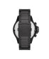 ფოტო #2 პროდუქტის Men's Chronograph Black Stainless Steel Bracelet Watch 48mm