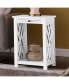 Фото #7 товара Coventry Wood End Table with Tray Shelf and Bottom Shelf