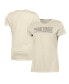 ფოტო #1 პროდუქტის Women's Cream Distressed Wake Forest Demon Deacons Classic T-shirt