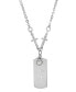 Фото #1 товара Symbols of Faith silver-Tone Crystal Cross Chain Joy Necklace