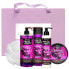 Gift set of cosmetics with grape wine
