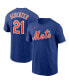 Фото #2 товара Men's Max Scherzer Royal New York Mets Name and Number T-shirt