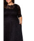 Фото #3 товара Women'sPlus Size Leona Lace Long Formal Gown