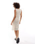 Фото #2 товара JDY v neck crochet midi dress in cream