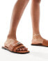 Фото #1 товара Public Desire Radiance sliders with hardware in tan