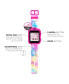 Kid's 2 Pink, Blue and Yellow Tie Dye Tpu Strap Smart Watch 41mm