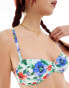 Фото #2 товара Motel pali blooming flower bikini top in blue