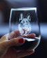 German Shepherd Face Dog Gifts Stem Less Wine Glass, 17 oz