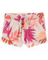 Фото #3 товара Toddler Floral Pull-On Knit Gauze Shorts 4T