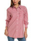 Фото #1 товара Lafayette 148 New York Shirt Women's Red M