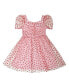 Фото #1 товара Платье для малышей Trixxi Короткое платье сетчатое с принтом сердец