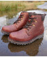 Фото #6 товара Men's Storr Waterproof Lace-Up Leather Derby Boots